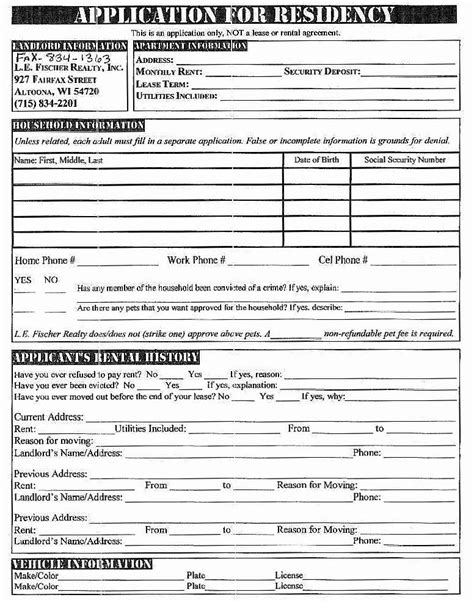 Fill out an application form, as if it were your cv. Free Rental Application form Template Best Of Free Rental ...