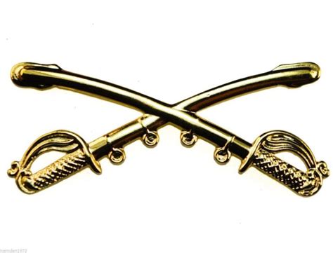 Cavalry Crossed Sabres Hat Or Lapel Pin H16003 Jd7 Ebay