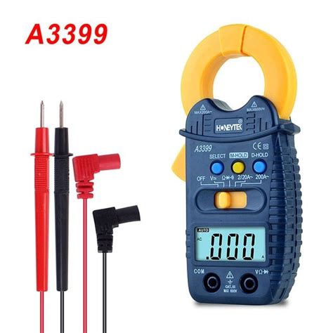 Portable Mini Digital Clamp Meter Multimeter A3399 Mt87 With