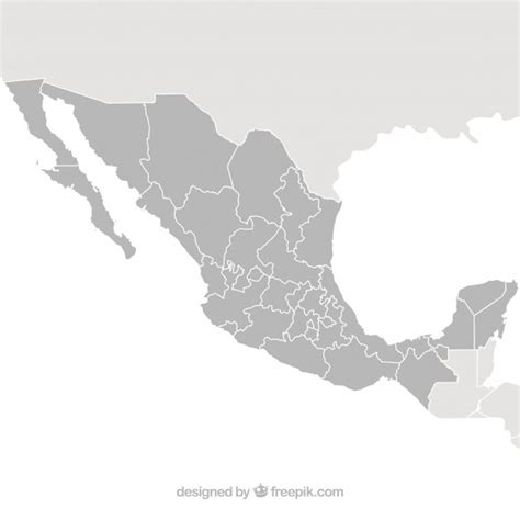 México Mapa Vectorial Vector Gratis