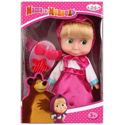 Doll Masha 15 Cm Mf Masha And Bear Without Sound With аксесс Карапуз 83030wos 30