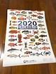 2020 台灣 水產 月曆 年曆 日曆 魚 海洋 魚類 圖鑑 素材, 家具及居家用品, 廚具和餐具, 餐具和餐具在旋轉拍賣