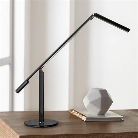 Gen 3 Equo Daylight Led Black Finish Modern Desk Lamp With Touch Dimmer