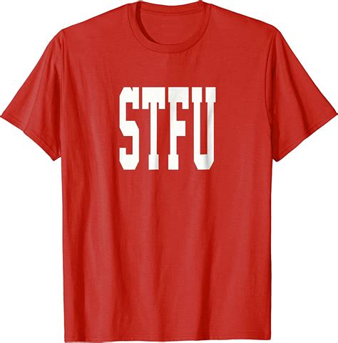 Stf University Funny Humor College Frat Greek T Shirt Stfu