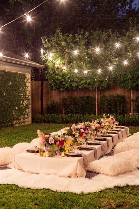 A Bohemian Backyard Dinner Party Camille Styles