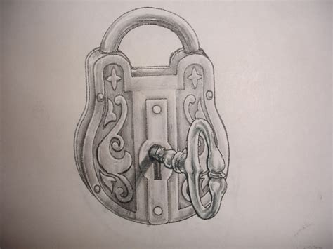 Lock N Key By Chicanochop On Deviantart Key Drawings Key Tattoos