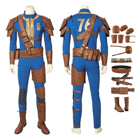 Fallout 76 Costume Full Suit Outfit Men Cosplay Costume Hotcosplaybiz