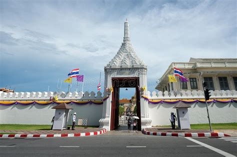 The Atmosphere In The Grand Palace Temple With Visitors And Tourists