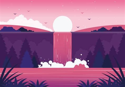 Waterfall Vector Art Icons And Graphics For Free Download