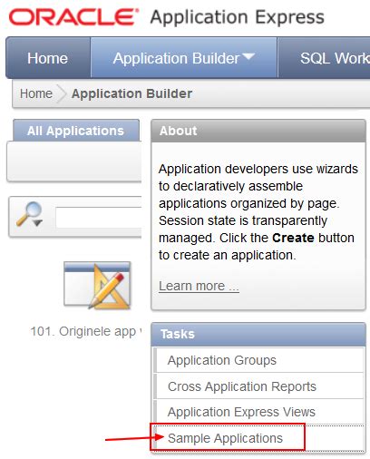 Oracle Apex Sample App