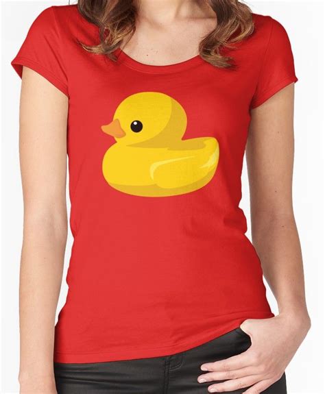 Ducks In A Row Women S Fitted Scoop T Shirt Rubber Ducky Birthday