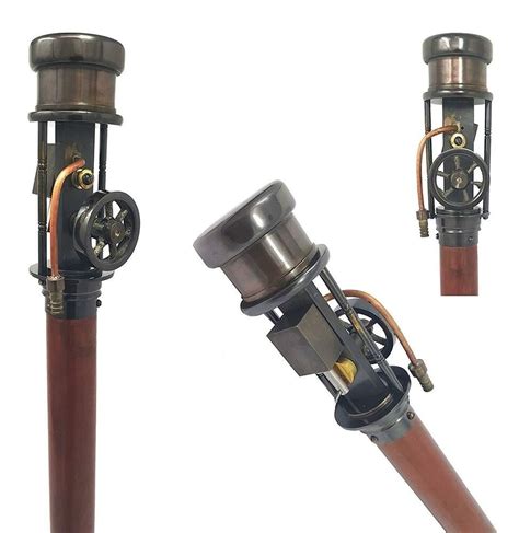 Brass Nautical Steam Engine Walking Stick Menwomen Brass Handle