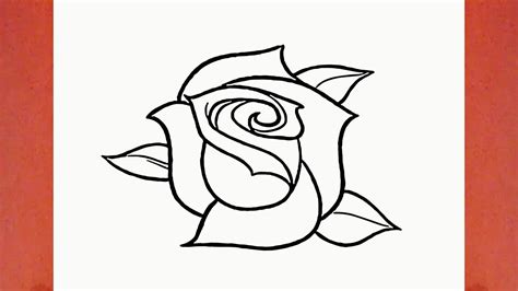 Como Dibujar Una Rosa Flor Youtube