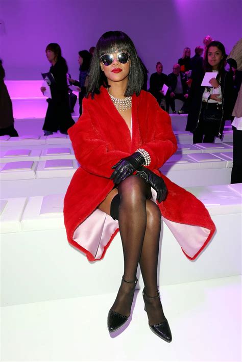 Rihanna At The Christian Dior Fashion Show In Paris Hot Celeb Pics Daily