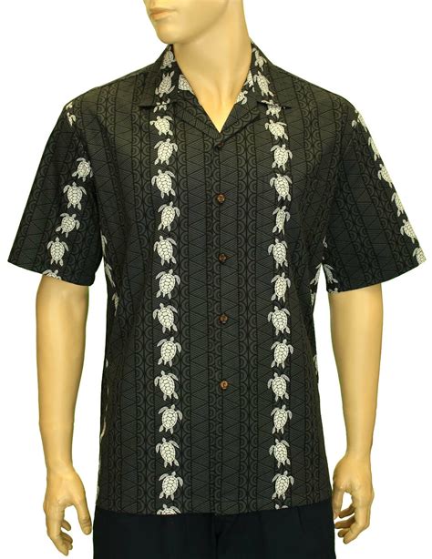 Honu Mens Cotton Aloha Shirt Aloha Shirts Club