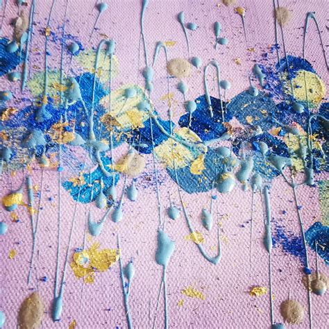 Purple Blue And Gold Abstract Art Interiors By Color