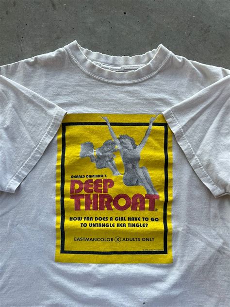 Vintage Vintage 90’s ‘deep Throat’ Xxx Adults Only Film Poster Tee Grailed