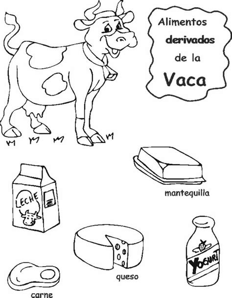 Fichas Para Imprimir Y Colorear Animales Granja Y Sus Alimentos