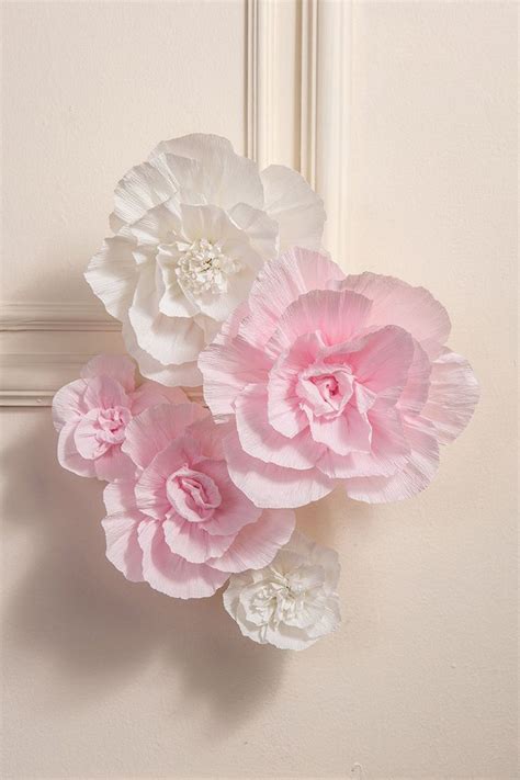 Pink Crepe Paper Flower Craft Kit By The Danes