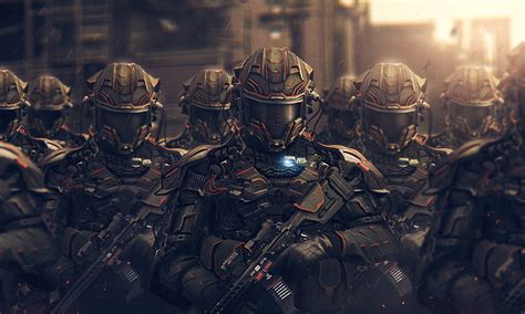 Hd Wallpaper Military Soldier Futuristic Sci Fi Armed Forces