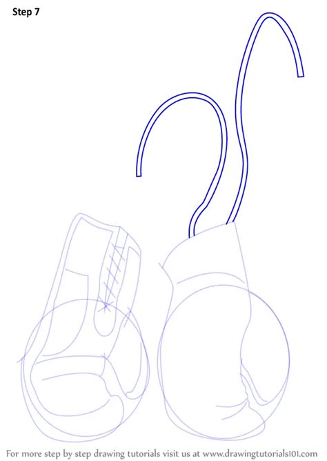 Learn How To Draw Boxing Gloves Boxing Step By Step Drawing Tutorials