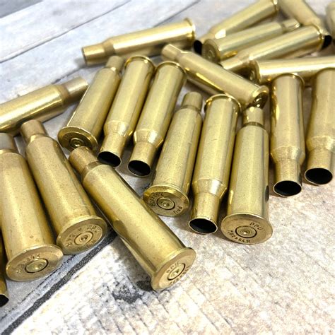 762x54r Empty Spent Brass Rifle Bullet Casings Used Shells Cleaned