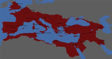 Map Of The Roman Empire At It S Height 2528x1344 OC R Map Porn