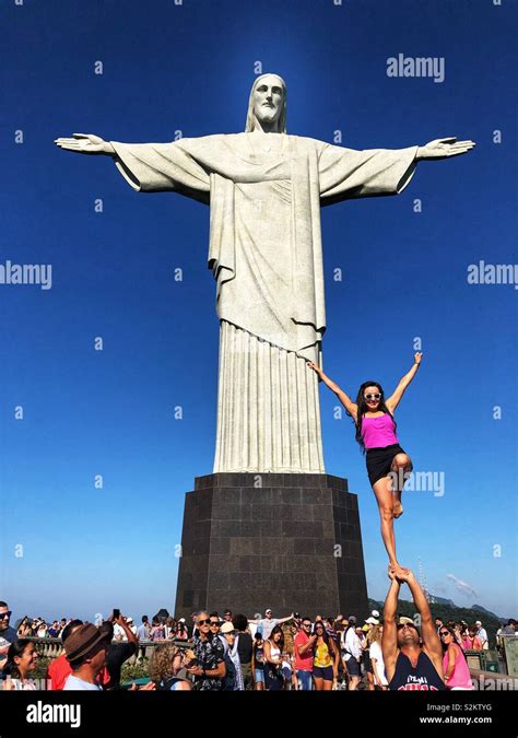 Taking Posing To New Heights In Front Of The Iconic Christ The Redeemer