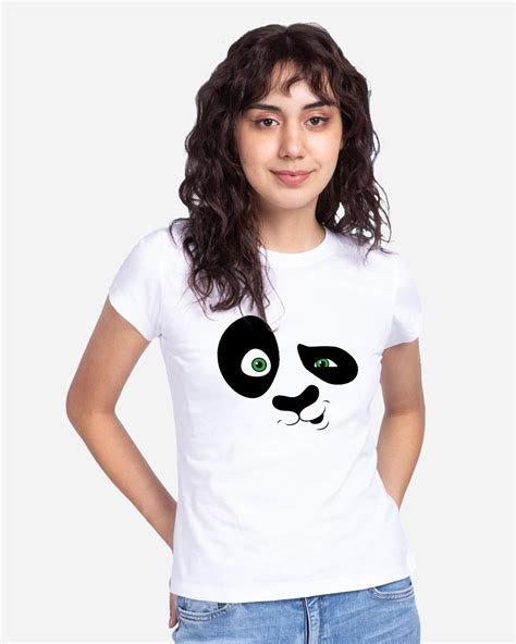 Buy Womens White Crazy Panda Graphic Printed T Shirt Online At Bewakoof