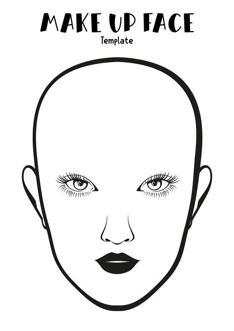 Blank Makeup Template Photos