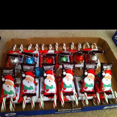 Diy Christmas Stocking Stuffers Santa Candy Cane Sleighs Diy Christmas