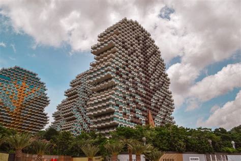 Sanya Trees Houses Huge Buildings In Shape Of Trees China Stock