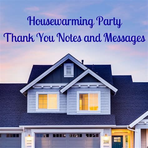 Housewarming Party Thank You Notes Holidappy