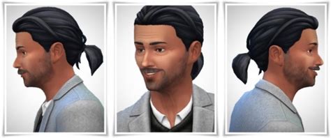 Sims 4 Male Ponytail Cc