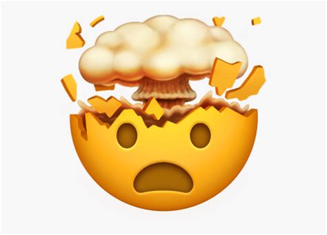 Head Exploding Emoji Free Transparent Clipart Clipartkey