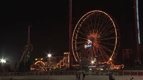 Ferris Wheel In Ocean City Maryland At Night Stock Footage Sbv