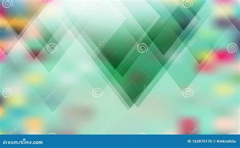 Abstract Mint Green Modern Geometric Shapes Background Stock Vector