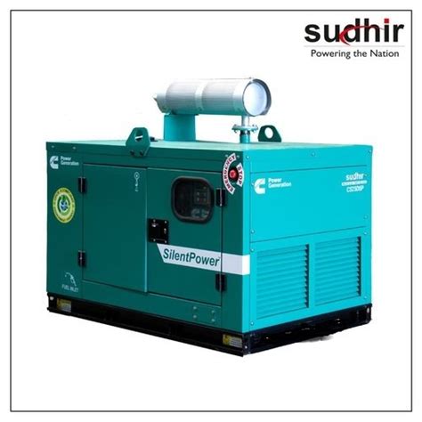 green commercial soundproof 50 hz sudhir 62 5 kva cummins diesel generator set at best price in