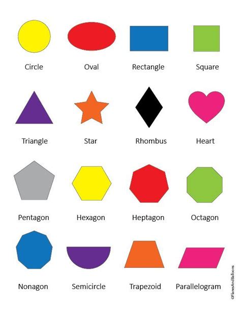 Colorful Shapes Printable