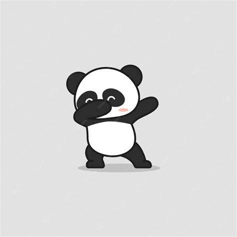 Premium Vector Cute Panda In Dabbing Pose