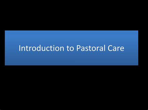 Ppt Introduction To Pastoral Care Powerpoint Presentation Free
