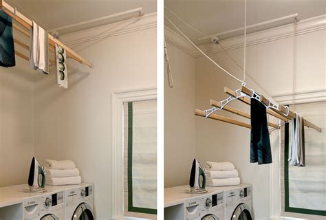 Laundry room hanging drying racks | home design ideas. Splashy wall mounted clothes drying rack in Laundry Room ...