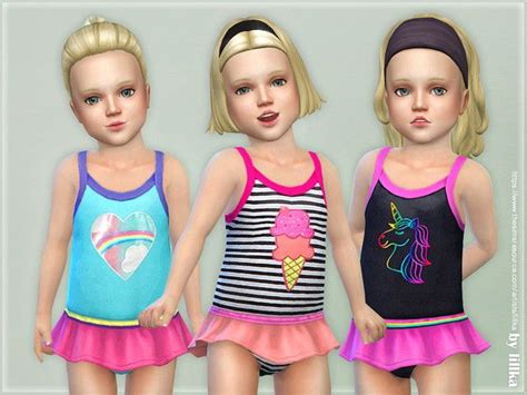 Toddler Swimsuit P08 Sims 4 Cc Kids Clothing Sims 4