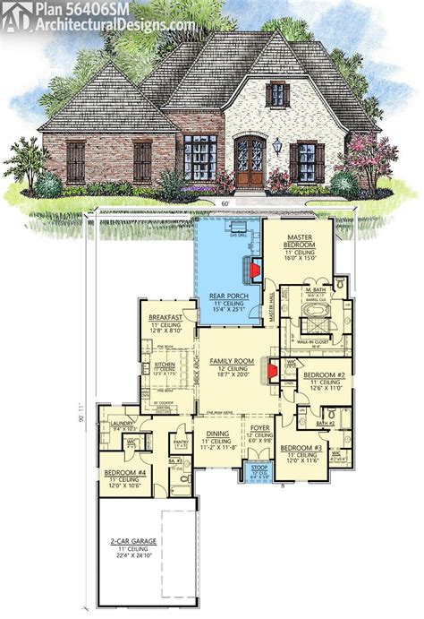 Augusta Acadian House Plans House Plans Acadian Style Homes