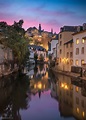 Luxembourg City reflections at dusk : r/europe