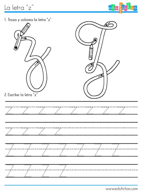 Ficha Educativa De La Letra Z Recursos Para Preescolar