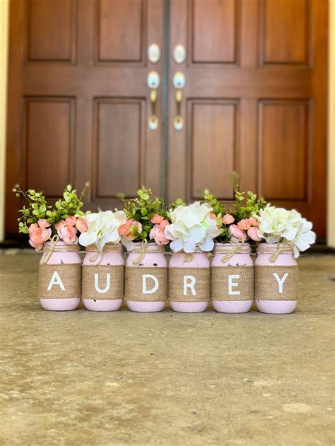 Baptism Decorations Girl Floral Rustic Baptism Decorations