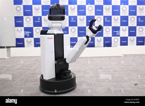 A Human Support Robot Developed By Toyota Is Demonstrated As Part Of