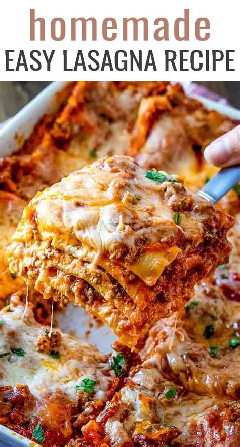 This Easy No Boil Lasagna Recipe Uses Two Meats And Three Cheeses For