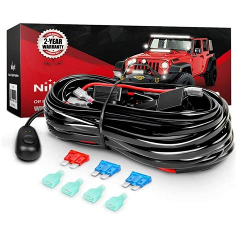 Nilight Wiring Harness Kit For Led Work Light Bar 12v Wiring Onoff